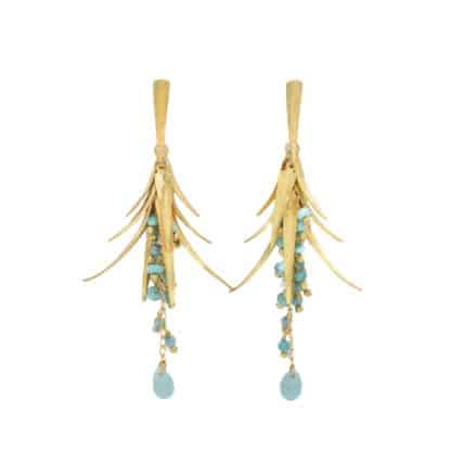 Boucles-d'Oreilles-pour-Femme-Caudas -et- Amazonita-Donna-Si-Bijoux-L'Inédit