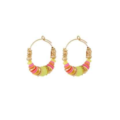 Boucles-d'Oreilles-pour-Femme-Créoles-Aloha-Mini- Dorées-Gas-Bijoux-Bijoux-L'Inédit