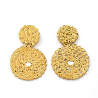 Boucles-d'Oreilles-pour Femme-Onde-Lucky-Mini-Dorées Gas-Bijoux-Bijoux-L'Inédit-2