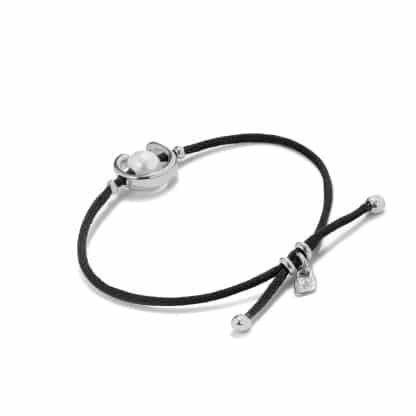 Bracelet-pour-Femme-Ser-Differente-Argent-et-Noir-Uno-de-50-Bijoux-L'Inédit