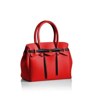 Sac-à-Main-pour-Femme-Miss Chic-Rouge-Noir-Save-My-Bag-Bijoux-L'Inédit