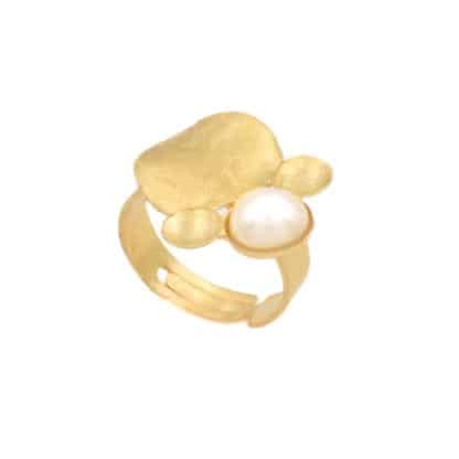 Bague-pour-Femme-Bolhas-e-Pérola-Donna-Si-Bijoux-L'Inédit