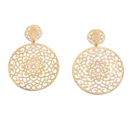 Boucles-d'Oreilles-pour-Femme-Renda-Dourada-Donna-Si-Bijoux-L'Inédit