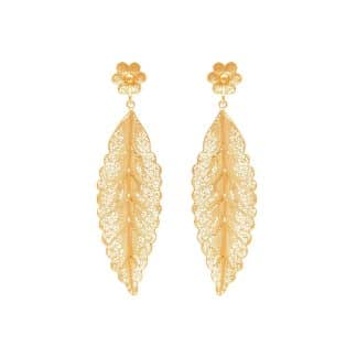 Boucles-d'Oreilles-pour-Femme-Feuilles-Dorées-Portugal-Jewels-Bijoux-L'Inédit